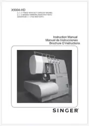 Singer X5004HD Heavy Duty Instruction Manual Operation Manual PDF on USB