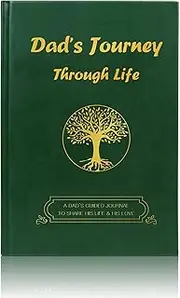 Father's Day Gifts for Dad from Daughter/Son, Fathers Birthday Gift Daddy's Life Journey Dad Story Journal, Hear Fathers Story, A Father's Guided Journal to Share His Life Memory Keepsake Book