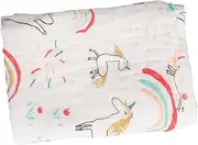 Toddmomy Cotton Bath Towel Soft Absorbent Rainbow Towel for Newborns Lightweight Skin Friendly for Bathing Swimming Shower Present