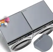 washer and dryer covers for the topper (2 Pack Grey, 27"X27")