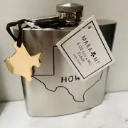 4 Piece State of Texas HOWDY Stainless Steel bevrage Flask Lot 6oz each NEW box