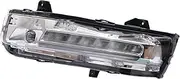 LED Fog Light Assembly Compatible With Ford Mustang 2018-2020 Left Driver Side And Right Passenger Side Clear DRL Lamp(Driver Side)