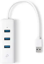 TP-Link 3-Port USB 3.0 Mini Data Hub with 10/100/1000 Gigabit Ethernet LAN Network Adapter (UE330)