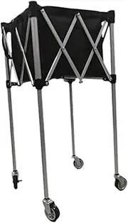 QSTDGVPW Tennis Ball Basket Sturdy Collector Teaching Cart for Club Training Practice
