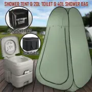 20L Outdoor Portable Toilet Bag 40L Shower Bag Pop Up Camping Tent Change Room G