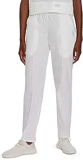 [Landau] Women's Classic Fit Elastic Waist Scrub Pants Small Tall White
