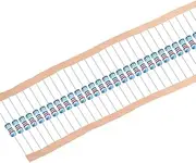 sourcing map 50Pcs 2.2 Ohm Resistor, 1/2W 1% Tolerance Metal Film Resistors, Lead, 5 Bands for DIY Electronic Projects and Experiments