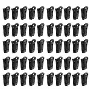 50 Sock Clips for Washing Machine and Dryer, Laundry Clips, Socks Clothespin, Towel Clips for Washi black