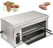 Commercial Thermostatically Controlled Electric Oven, Food Tabletop Electric Oven, Professional Electric Grilled Chicken Chop Steak Oven, Adjustable Grid Chicken Oven