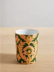 [La DoubleJ] La DoubleJ - Gold-plated Printed Porcelain Cup - Green - One size One size Green