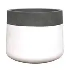 Northcote Pottery 42cm White Maxim Drum Pot - AUSTRALIA BRAND