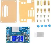 Respicefinem DC-DC LCD Display Digital Adjustable Constant Voltage Current Step Down Module 5A Crystal Case Compact Appearance Good Button Touch Control Output On Off Set Power On