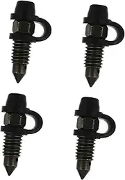 ETHZZLE 4 Pack Motorcycle Brake Bleeder Screw Nipples for Caliper Bleed Plastic Steel Prevent Fluid Leakage Easy Installation