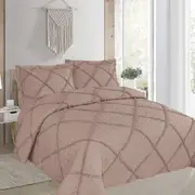 Beverley Brown 3 Pce Lightly Quilted Polyester Cotton Coverlet Set Queen