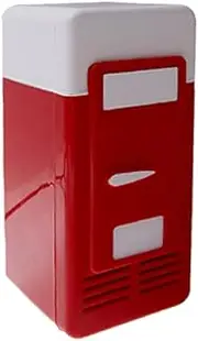 Desktop USB Mini Fridge Cool Refrigerator Beverage Warm
