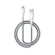 2PCS 8 Pin to USB Powerful Charging Data Cable for iPhone X, iPhone 8 & 8 Plus, iPhone 7 & 7 Plus, iPhone 6 & 6s, iPhone 6 Plus & 6s Plus (White)