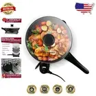 Dishwasher Safe 10.5-Inch Fry Pan with Easy-Pour Spout & Tempered Glass Lid