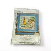 Vtg Vogart Crafts Crewel Creative Stitchery Kit Cape Henry Light 881B - NOS