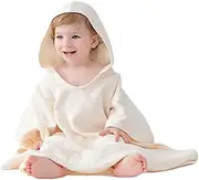 Humkopnl Hooded Bath Towel Wrap - Full Coverage Kids Bath Towel - Cotton Absorbent Bathrobe Bathroom Accessories Bath Wrap for Kids Boys Girls