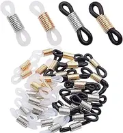 [Aylifu] 40 Pieces Adjustable Eyeglasses Chain Ends Rubber Strap Holder Chain Loops for Eyeglass Sunglasses Chain