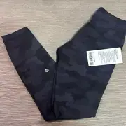 Lululemon Wunder Train High-Rise Tight 25" Camo black size 6 NWT LEGGINGS