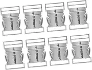 [GLSTOY] Metal Buckle Zinc Alloy 8pcs Set for Hiking Backpack Belt Outdoor Stylish Design Easy to Use