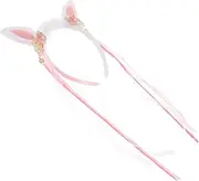 [BESTYASH] Bunny Ear Headband Inflatable Costume Easter Bunny Mermaid Tail Black Bunny Ears Headband Bunny Costume Head Plush Skincare Headband Headbands Bunny Ears Girl Plastic