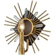 Lucas + McKearn Lighting Collection SC90647G-1 Sun King Wall Sconce Gold Leaf