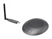 Workstream by Monoprice USB Conference Room Mic & Speaker | Wireless 360 degree