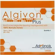 Algivon Plus Reinforced Manuka Honey Alginate Dressing 10cm x 10cm (x5) CR4225