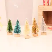 60 Pcs Mini Bottle Brush Christmas Trees Decorations Dining Table