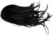 BIUDECO Curly Ponytail Extension Claw Clip Irregular Braid Design Synthetic Hair for Short Hair Styles for Casual or Formal Use Black Color