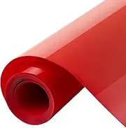 HTVRONT 3D Puff Vinyl Heat Transfer - 10'' x 6ft Puff HTV Vinyl Roll for T Shirts, Red 3D Puff Heat Transfer Vinyl for Cricut & Cameo - Easy to Cut & Weed & Transfer (Red), (SG-HTV-0956)