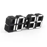 4.9'' Mini 3D LED Clock - Dual Alarm Clock with Remote, Magnetic, 12/24H, Date
