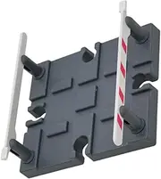 UPKOCH Train Track Railing Barrier Safe Simulation Railway Road Block Prop for Backyard Lawn Garden Playroom Sturdy Easy to Install Train Barricade Model for Boys and Girls
