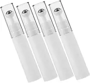 DRESSOOS 4pcs Portable Glass Roll Bottles for Essential Oils Aromatherapy Eye Containers with Massage Function for Travel Office Home Use