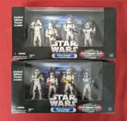 STAR WARS CLONE TROOPER BUILDER 4-PACK - 2 SETS ENTERTAINMENT EARTH SEALED!