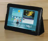 在飛比找蝦皮購物優惠-簡約支架皮套適用於三星 Galaxy Tab 2 10.1 