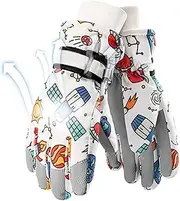 Meindin Kids Ski Gloves,Winter Gloves Waterproof | Kids Children Ski Cartoon Gloves Winter Snow Gloves Winter Warm Gloves for Snowboarding, Sledding