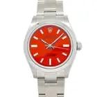 Rolex Oyster Perpetual 277200 NEW 2021 Complete Coral Red Dial Auto Watch 31mm