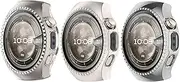 3-Pack Suitable for Huawei Watch 5 Protective Case 42MM Single Row Diamond Skeletonized Case for Huawei Watch 5 42MM Protective Case (3PA)