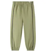 [Mini Rodini] Mini Rodini Ribbed-knit cotton sweatpants Y 10/11 green