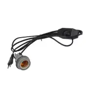 (Small Speed Adjustment Wire)E27 Heating Lamp Socket Alloy Shell Standard Pet
