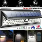 54 90 118 LED Solar Motion Sensor Light Outdoor Garden Security Lamp Floodlight