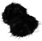 [JEWEDECO] Fluffy Furry Wrist Cuff Gloves Winter Warm Head Warmers for Cold Weather