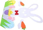JOINPAYA Easter Bunny Shopwindow Decoration Nonwovens Rabbit Decal DIY Easter Ornament