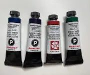 Lot of 4 Daniel Smith PrimaTek Watercolors Blue Apatite Amethyst Jadeite Piemoni