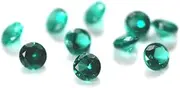 [Youkeygem] Lab Grown Emerald 50 Per Pack Small Size From 0.8mm to 3.0mm Loose Gemstones Green VVS1 Excellent Round Cut For DIY Jewelry