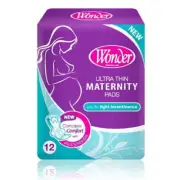 Maternity Pads Ultra Thin with Wings Ultra Absorbent Incontinence 12pk