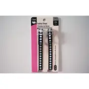SALE - Dritz Fashion Strap - Black & White Polka Dot - 3/8"